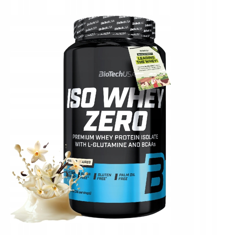 BIOTECH ISO WHEY ZERO 908G MUSCLE MASS WPI PROTEIN AMINO ACIDS EAA AND CAA