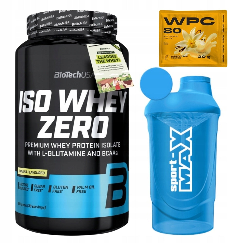 BIOTECH ISO WHEY ZERO WHEY ISOLATE WPI BCAA MASS STRENGTH REGENERATION 908 g Expiration date at least six months from the date of purchase