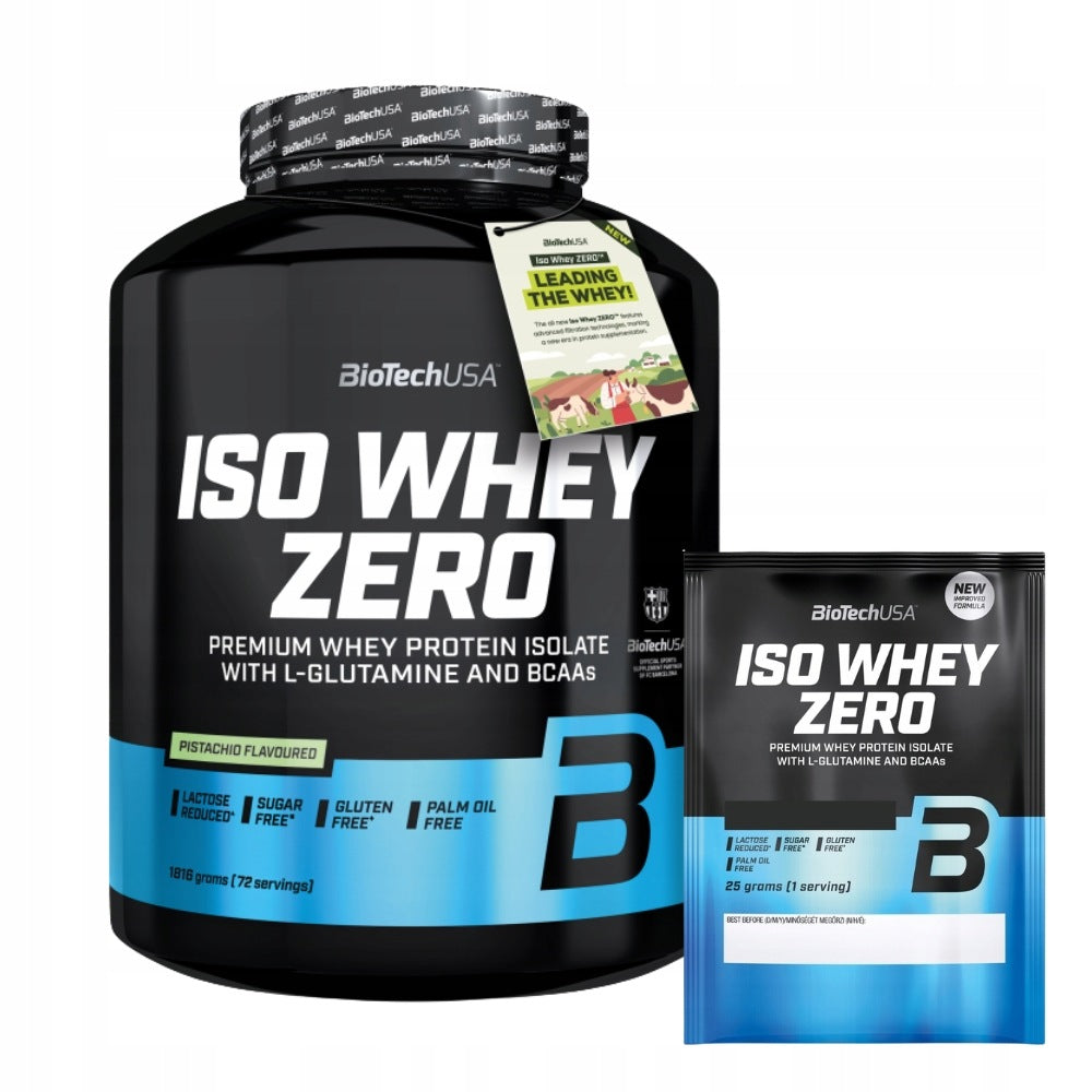 BIOTECH ISOLATE USA ISO WHEY ZERO 1816 G + 25 G MUSCLE STRENGTHENING Expiration date at least six months from the date of purchase