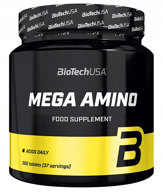BIOTECH MEGA AMINO 300tab AMINO ACIDS BCAA EAA Packaging status original