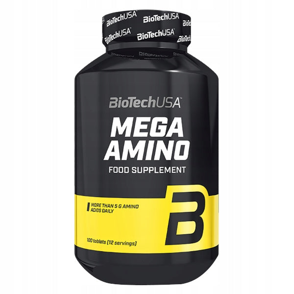 BIOTECH MEGA AMINO 3200 100tab AMINO ACIDS BCAA EAA Expiration date at least six months from the date of purchase