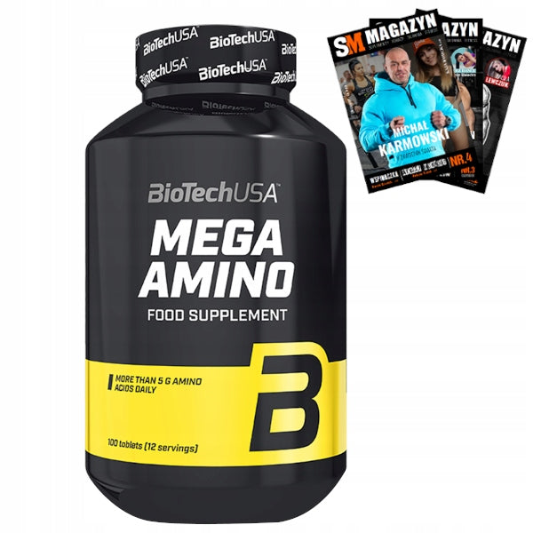 BIOTECH MEGA AMINO 3200 100tab AMINO ACIDS BCAA EAA