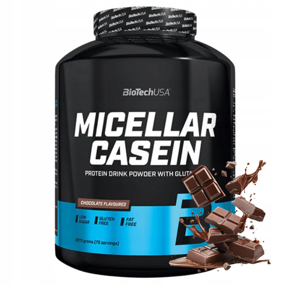 BIOTECH MICELLAR CASEIN 2270g PROTEIN AMINO ACIDS BCAA VALINE LEUCINE