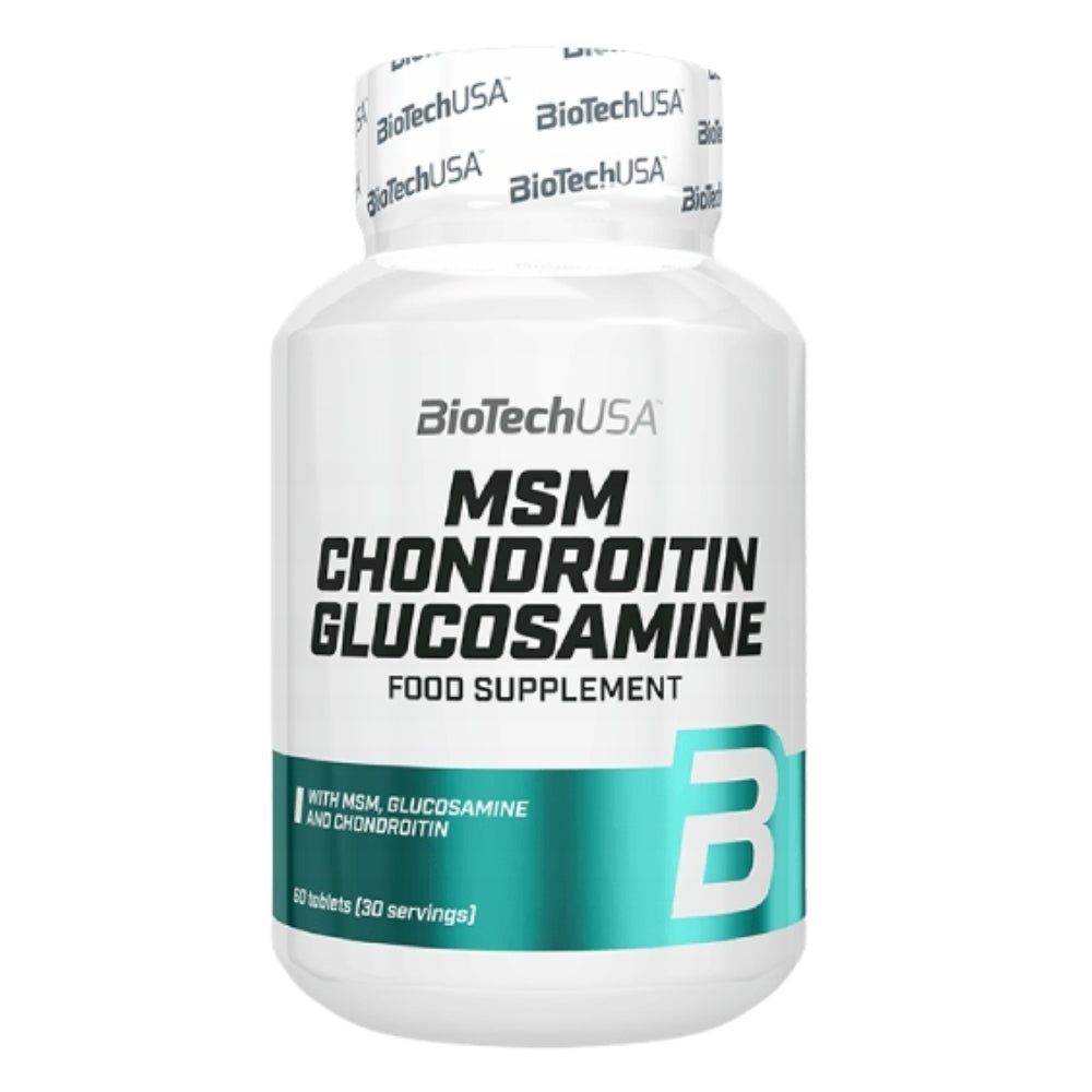 BIOTECH MSM CHONDROITIN GLUCOSAMINE 60 TABL – FOR RUNNERS JOINTS MUSCLES Brand BioTechUSA