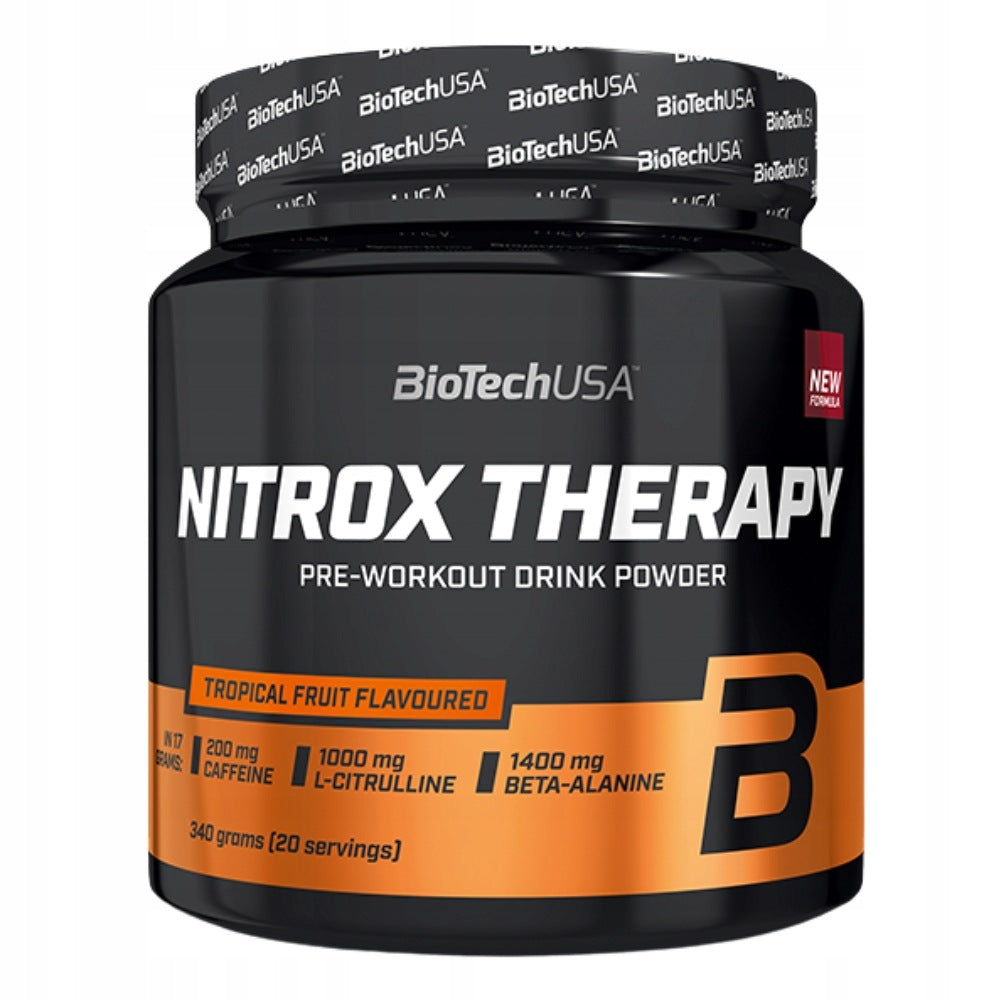 BIOTECH NITROX THERAPY PRE-WORKOUT CONDITIONER FOR ENERGY GROWTH 340 g Expiration date at least six months from the date of purchase