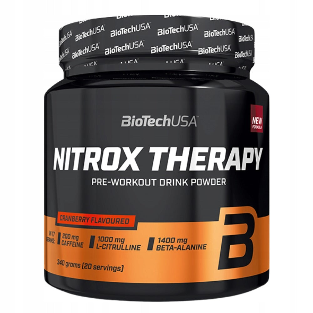 BIOTECH NITROX THERAPY PRE-WORKOUT CONDITIONER FOR PUMP STRENGTH 340 g Expiration date at least six months from the date of purchase