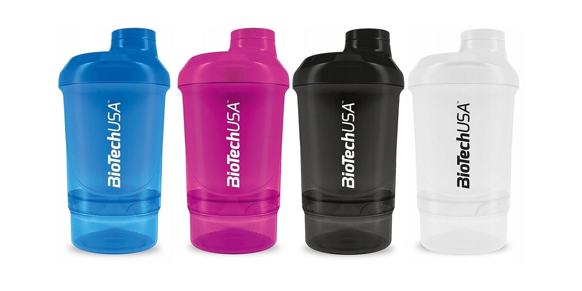 BIOTECH SHAKER WAVE + NANO 300 ml + 150 ml LIGHT PINK Brand BioTechUSA