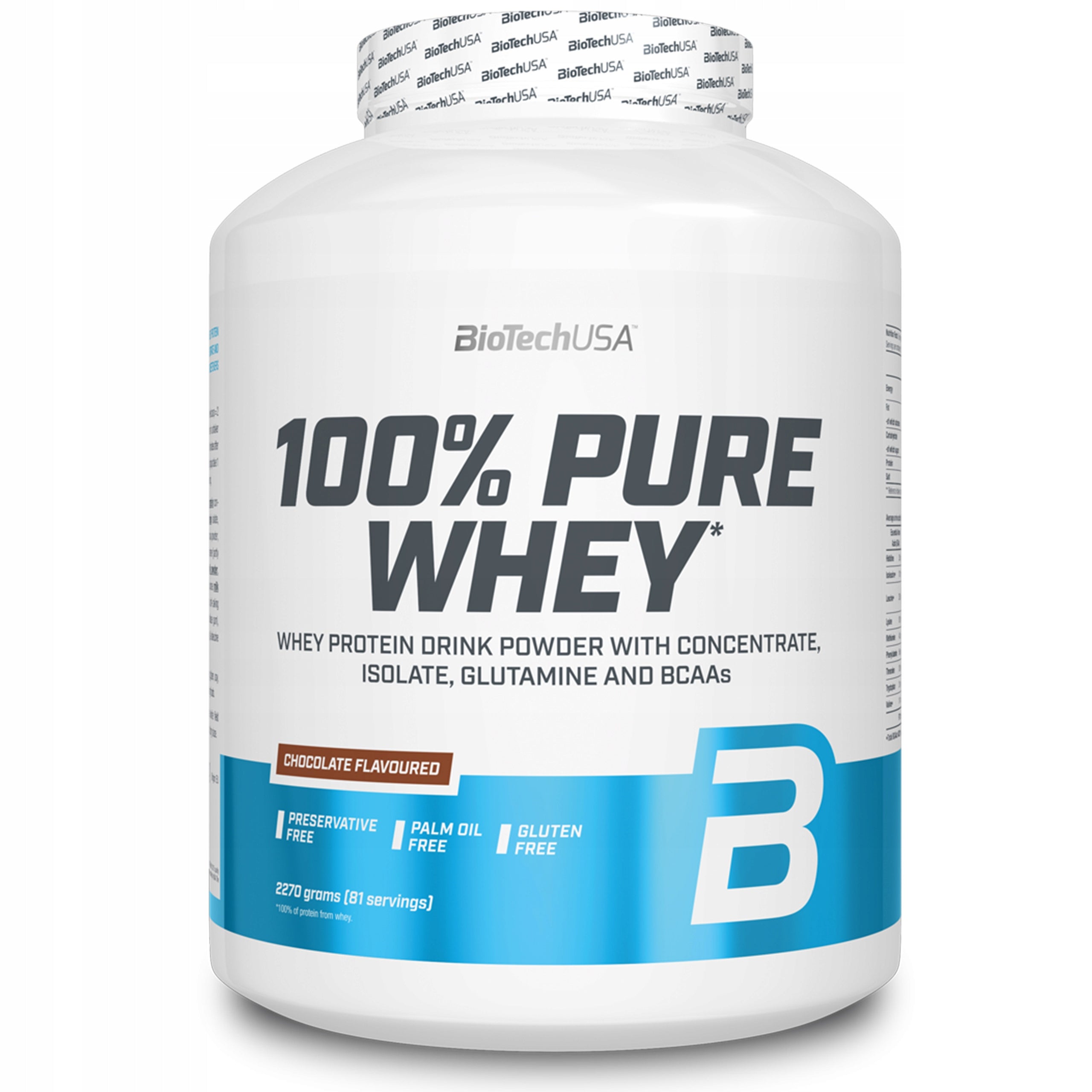 BIOTECH USA 100% PURE WHEY 2270g – HIGH QUALITY WPC PROTEIN SUPPLEMENT