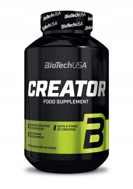 BIOTECH USA CREATOR 120K CREATINE CREA TOR ARGININA CREATINE PYRUVATE