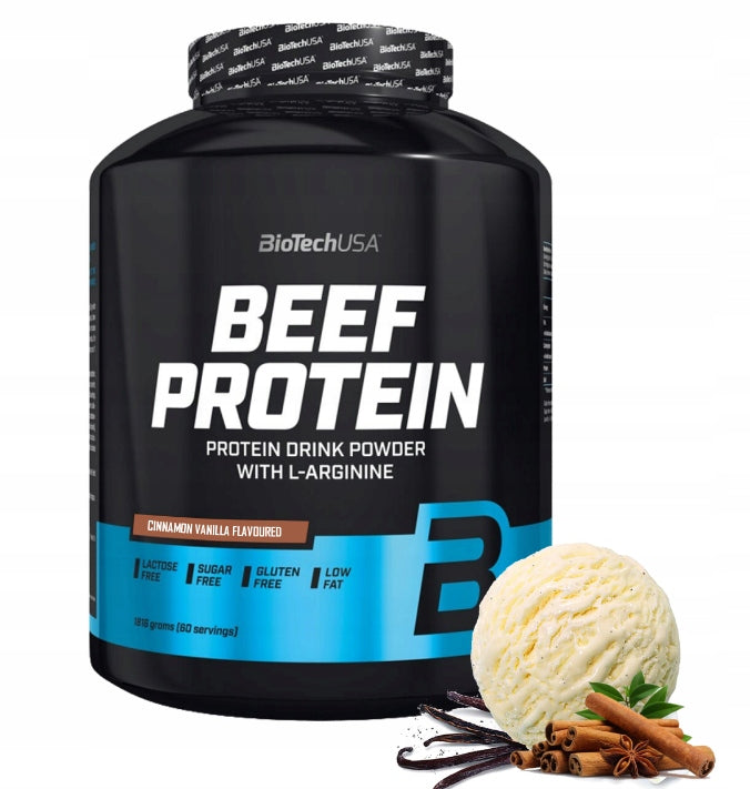 BIOTECHUSA BEEF PROTEIN 1816g FLAVOR VANILLA-CINNAMON BEEF PROTEIN HYDROLYZATE