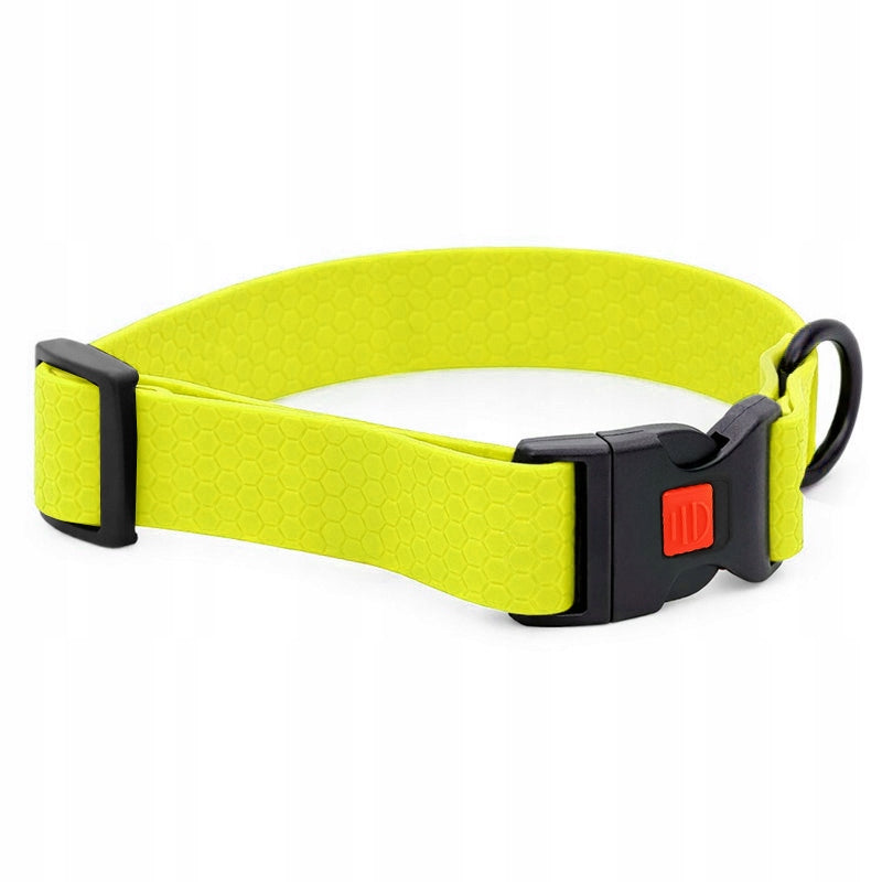 BIOTHANE DOG COLLAR SOLID STRONG PVC ADJUSTABLE WATERPROOF 22-35cm S Brand Lililove