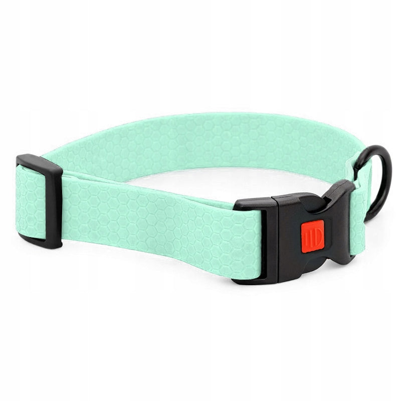 BIOTHANE DOG COLLAR SOLID STRONG PVC ADJUSTABLE WATERPROOF 38-56cm L Brand Lililove