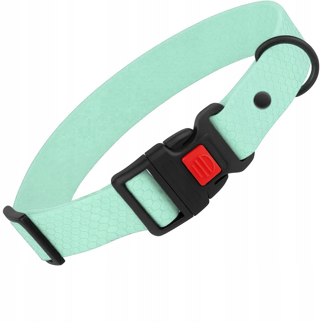 BIOTHANE DOG COLLAR SOLID STRONG PVC ADJUSTABLE WATERPROOF 38-56cm L Manufacturer code OBR.PVC.L.MINT