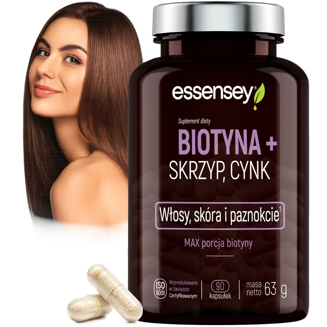 BIOTIN Forte + Horsetail + Zinc Healthy Strong Hair Skin Nails For 90 Days