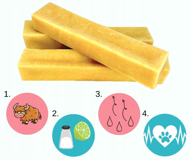 BIOTOP Churpi Himalayan Cheese Natural Treat Dog Teether 14-16cm L Flavor cheese