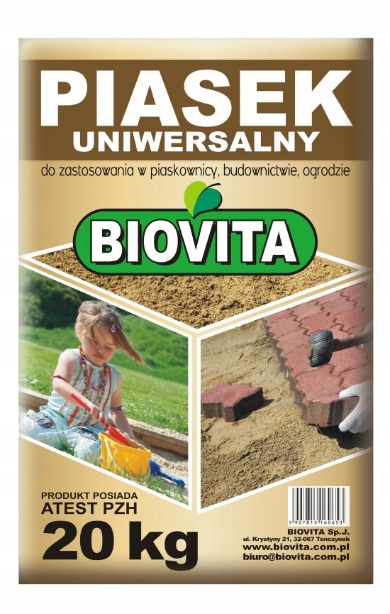 BIOVITA Sand Clean For Sandbox with PZH Certificate 20kg Manufacturer code 5907813160653