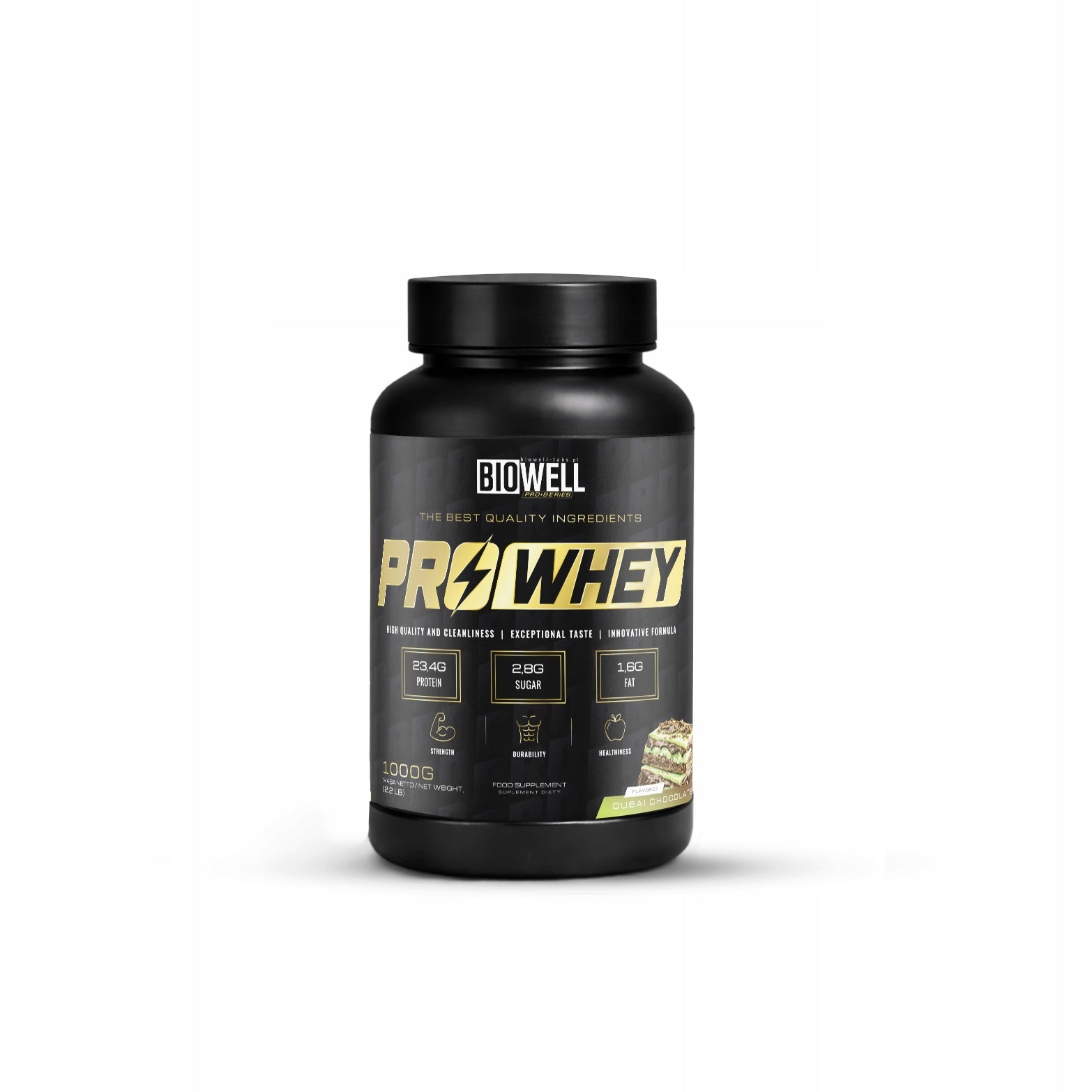 BIOWELL PRO WHEY PROTEIN 1000g Whey PROTEIN WPC Protein Conditioner 1 kg