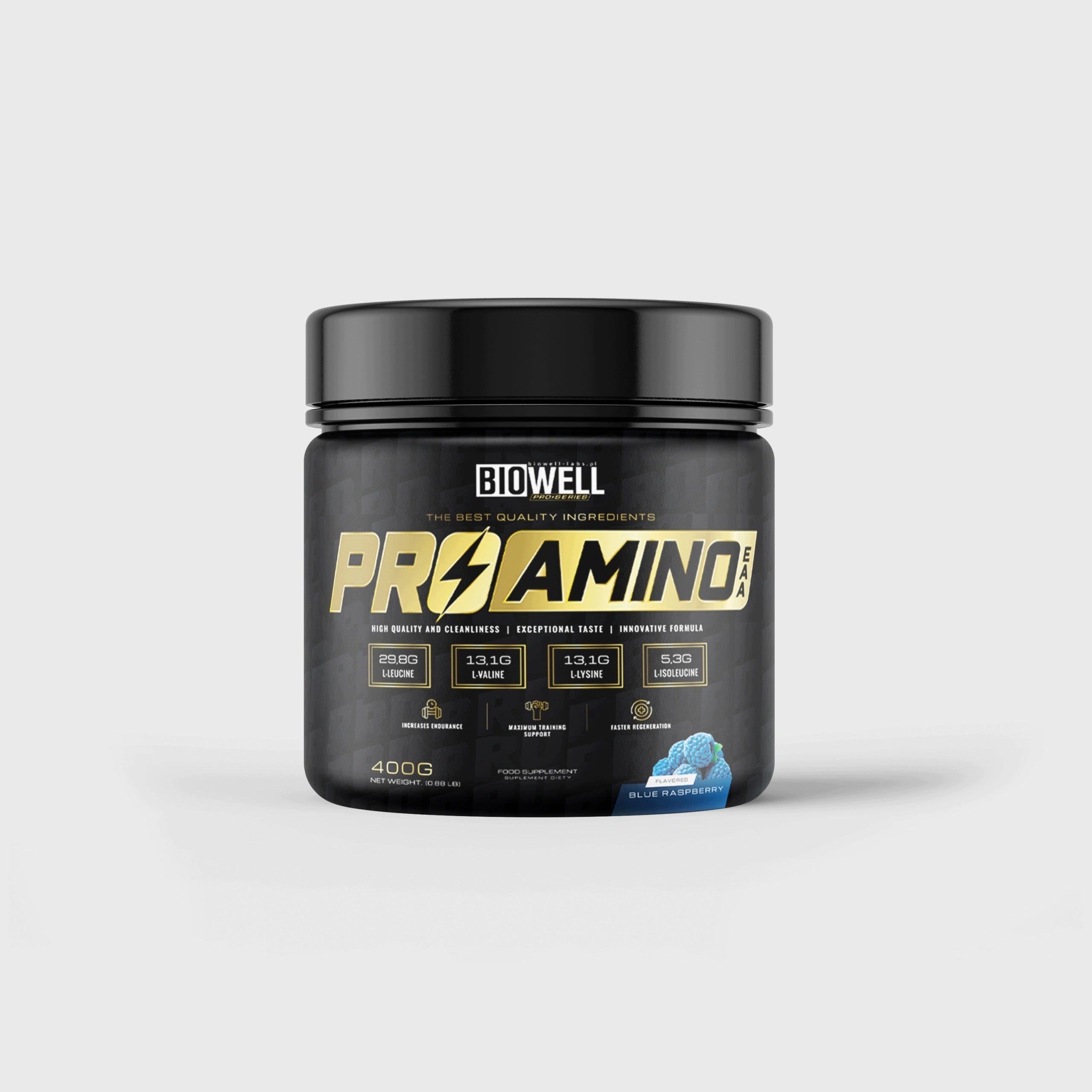 BIOWELL pRO AMINO EAA 400 g Blue Raspberry Exogenous Amino Acid Complex