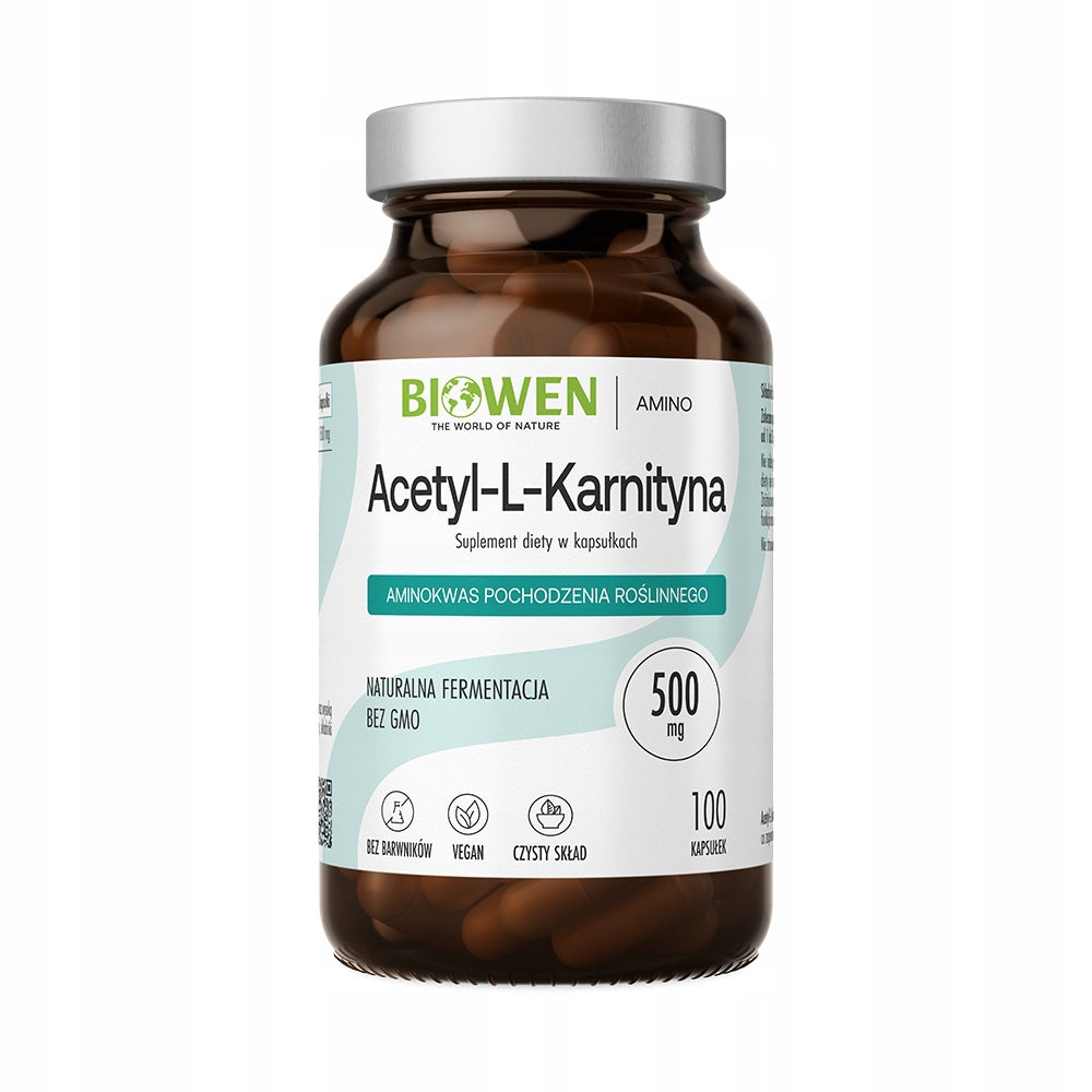 BIOWEN ALC ACETYL-L-CARNITINE ALCAR 500 mg WEIGHT LOSS METABOLISM 100 CAPS