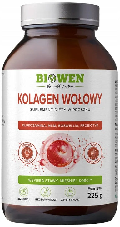 BIOWEN Beef collagen type I and III for joints powder 225 g