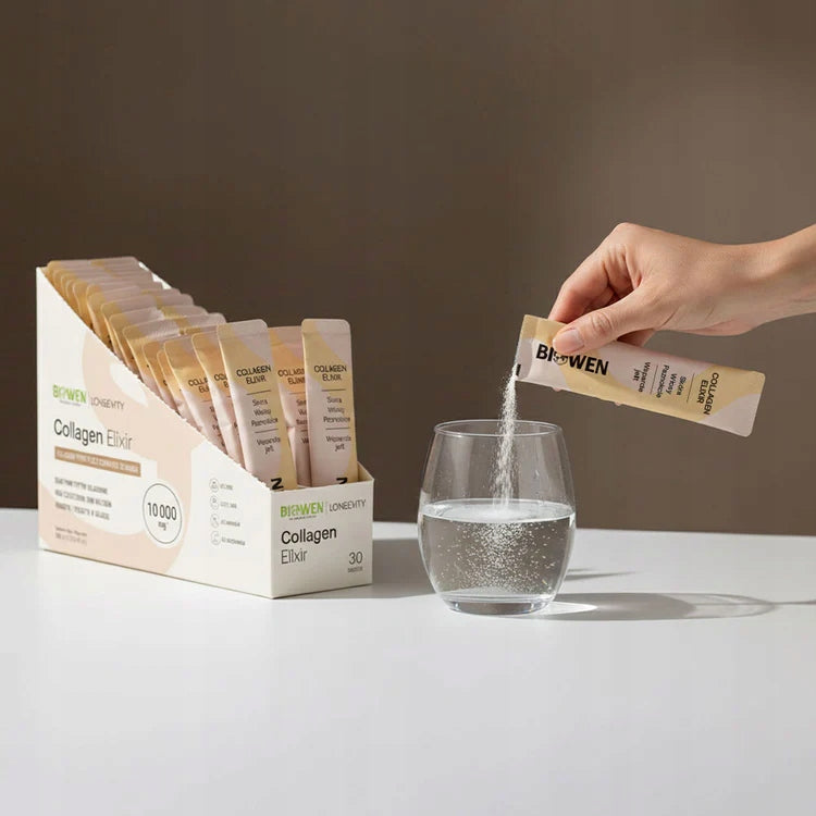 BIOWEN Collagen Elixir COLLAGEN FISH NatiCol + Hyaluronic Acid ZINC BIOTIN Expiration date not specified