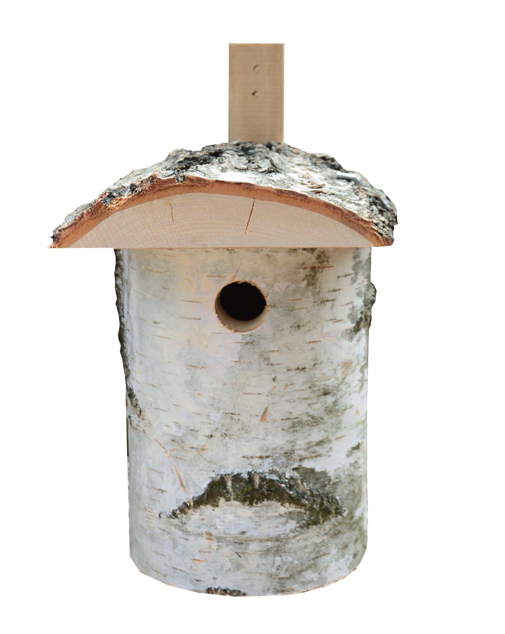 BIRCH NESTING BOX FOR BIRDS NATURAL HOLE LARGE XXL