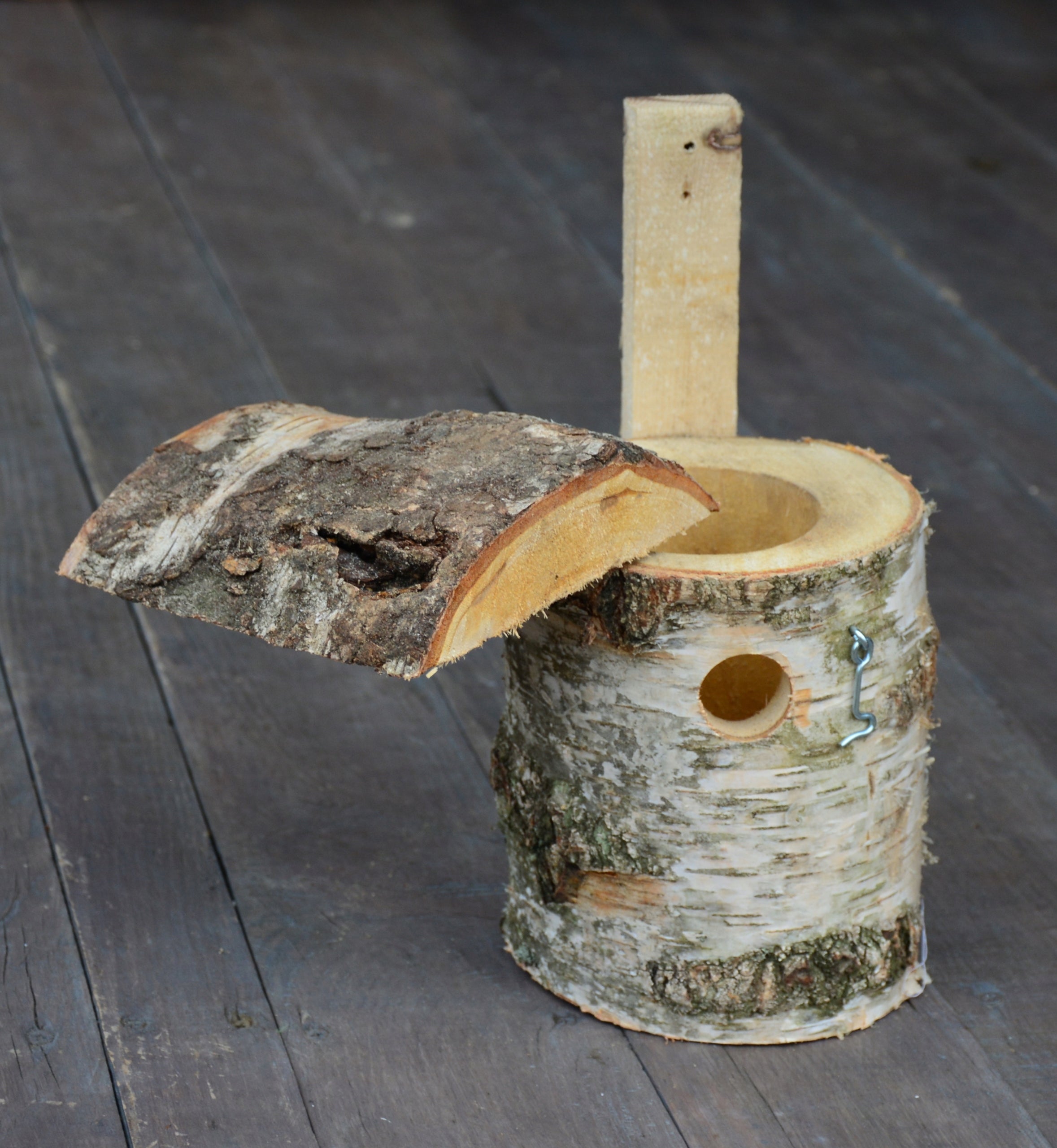 BIRCH NESTING BOX FOR BIRDS NATURAL HOLLOW Manufacturer code budka brzozowa