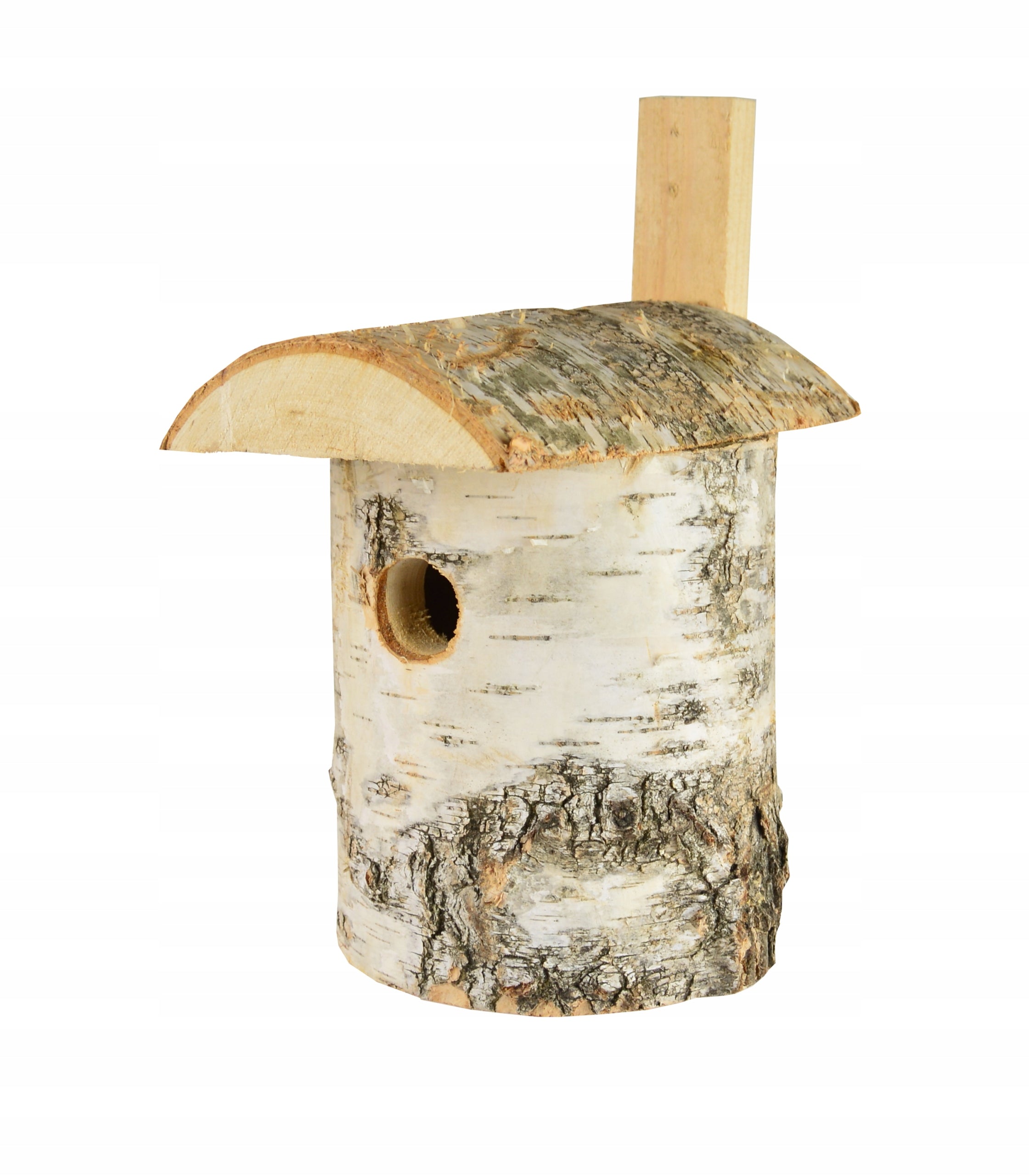 BIRCH NESTING BOX FOR BIRDS NATURAL HOLLOW