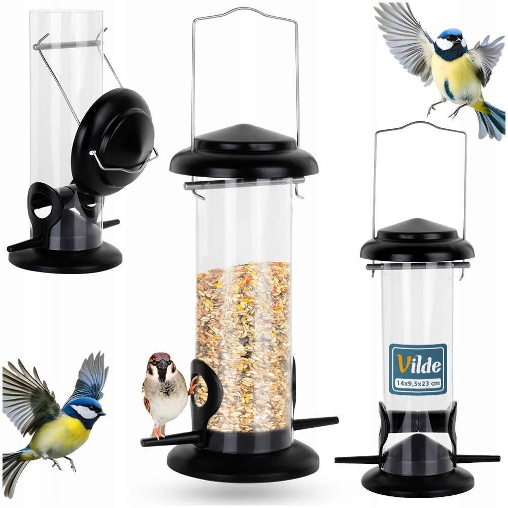 BIRD FEEDER HANGING FOOD BOX GRAIN BALCONY GARDEN TERRACE