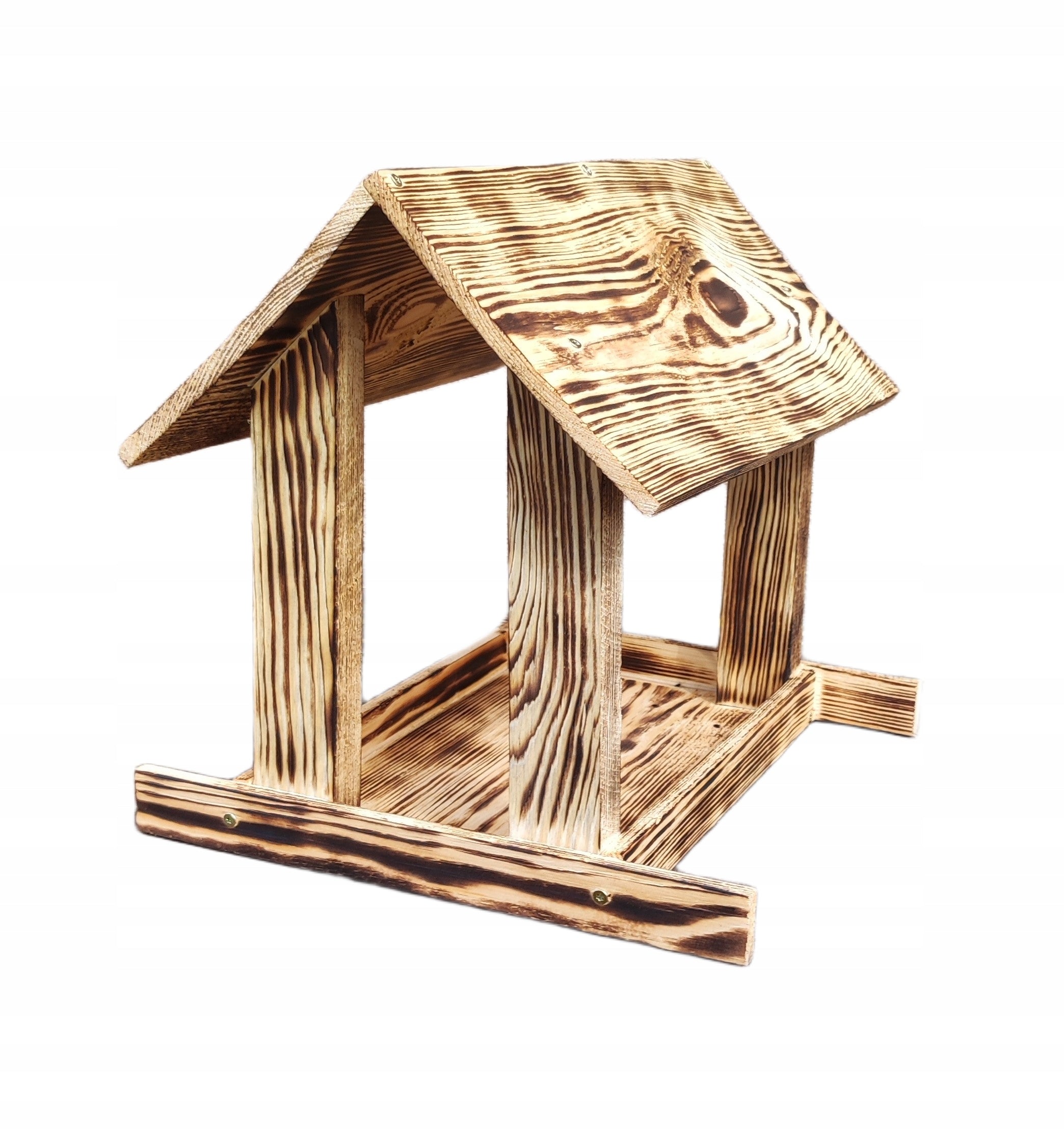 BIRD FEEDER WOODEN TAN TWISTED XXL LARGE