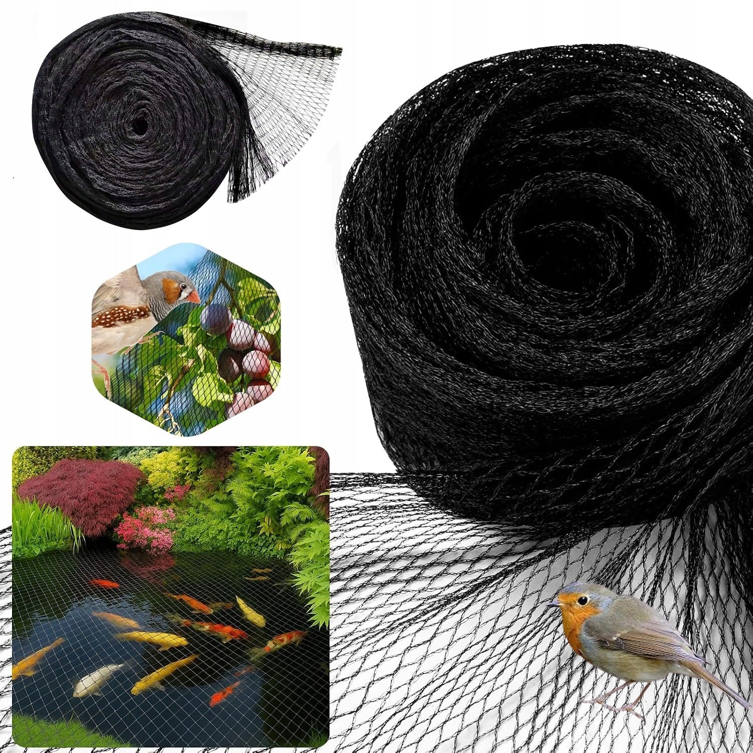 BIRD NET AGAINST BIRDS 15X15 M PROTECTIVE STRONG PIGEON EYE 5*5CM
