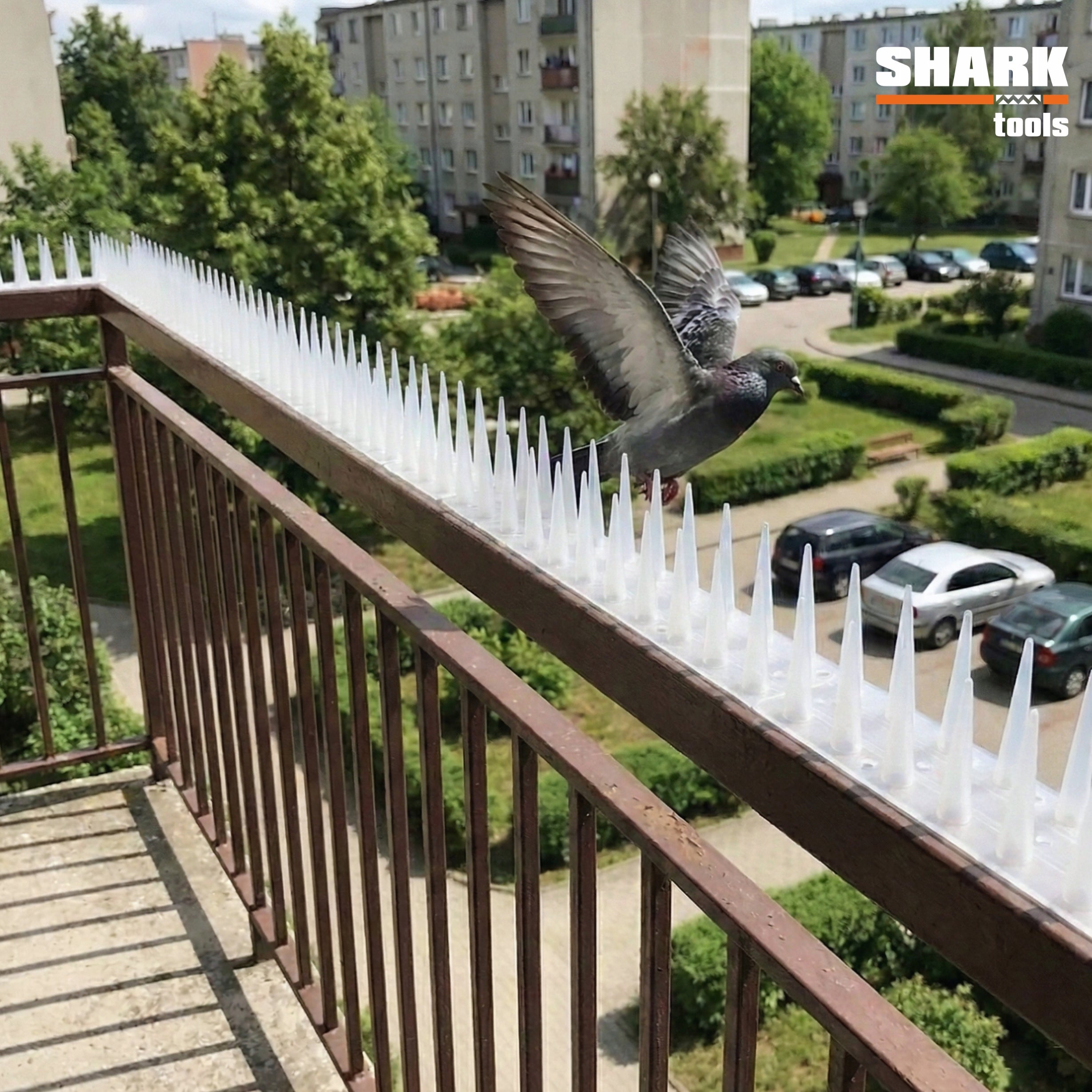 BIRD SPIKES 10x PLASTIC ANTI-BIRD STRIP TRANSPARENT Strong Manufacturer code kolce przeciwko ptakom na balkon parapet