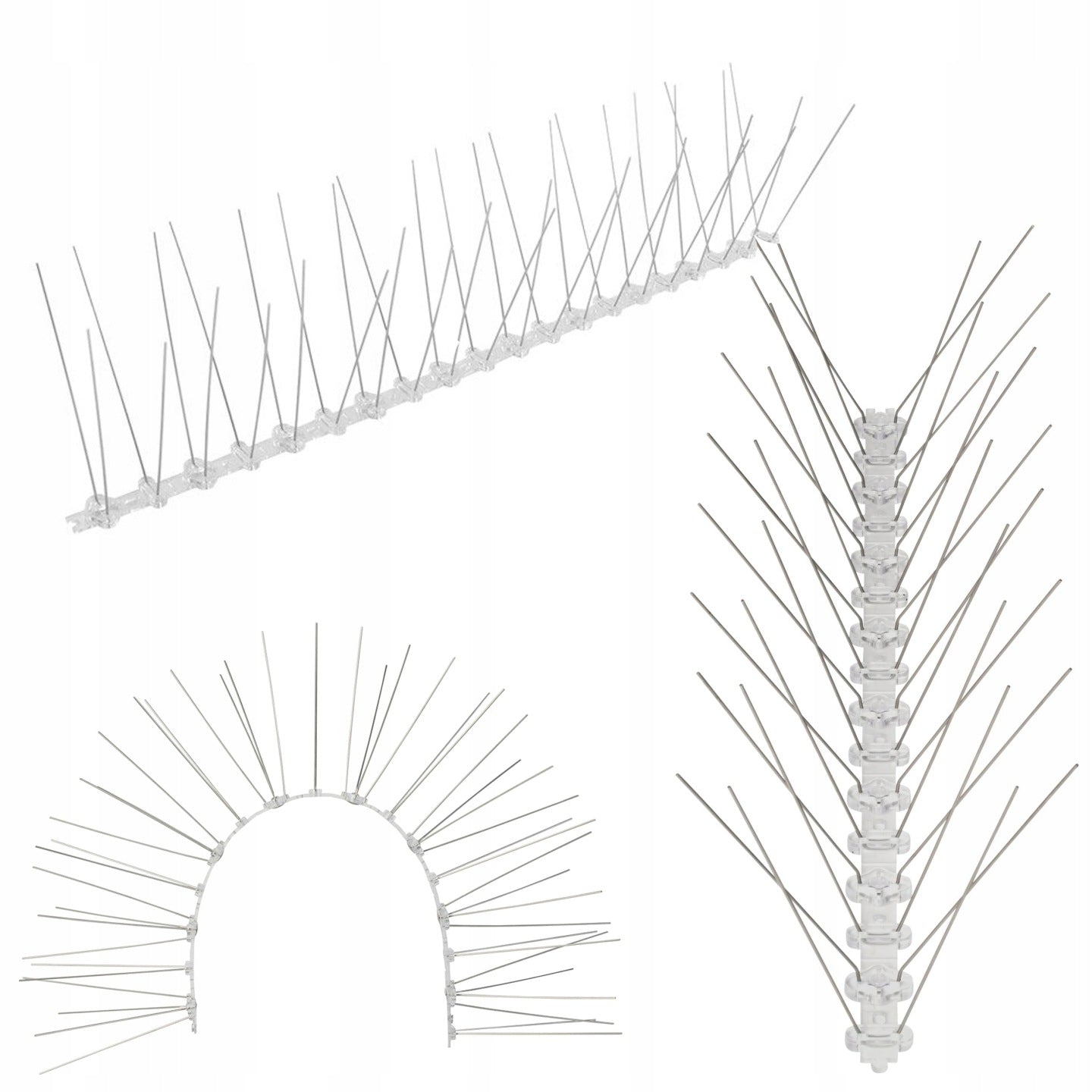 BIRD SPIKES PIGEONS VERY DENSE REPELLENT STAINLESS 40 SPIKES 50cm Product weight with unit packaging 0.5 kg