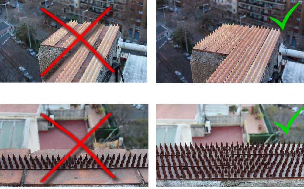 BIRD STRIP SPIKES FOR PIGEON STARLINGS BROWN 50CM Manufacturer code 345234524