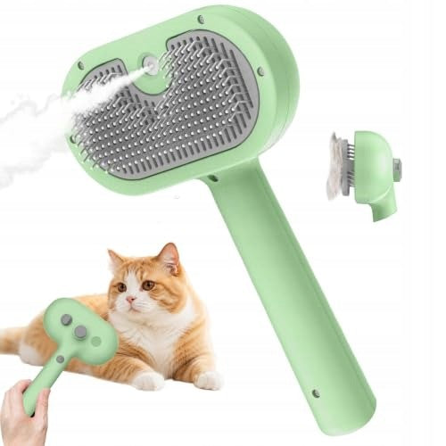 BIRDTOBR STEAMY CAT BRUSH 3 IN 1 CAT BRUSH WITH STEAM Packaging status original