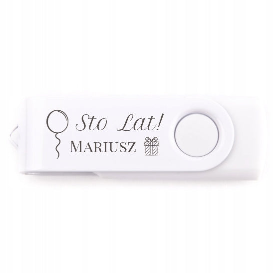 BIRTHDAY GIFT PENDRIVE 128 GB USB 2.0 ENGRAVING GIFT FOR THE BIRTHDAY PARTY