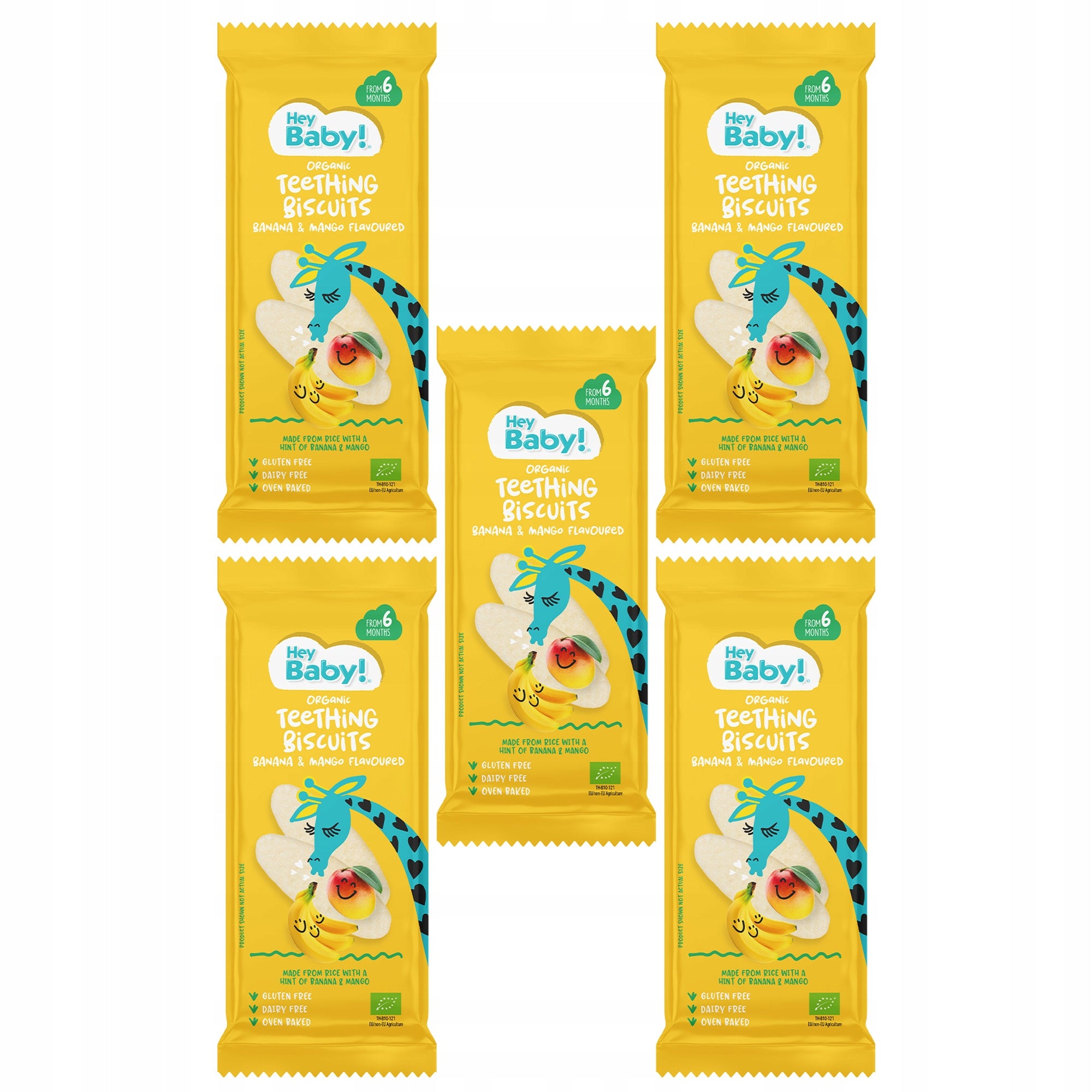 BISCUITS FOR TEETHING MANGO BANANA FROM 6 MONTHS BIO 21G Age range from 6 months