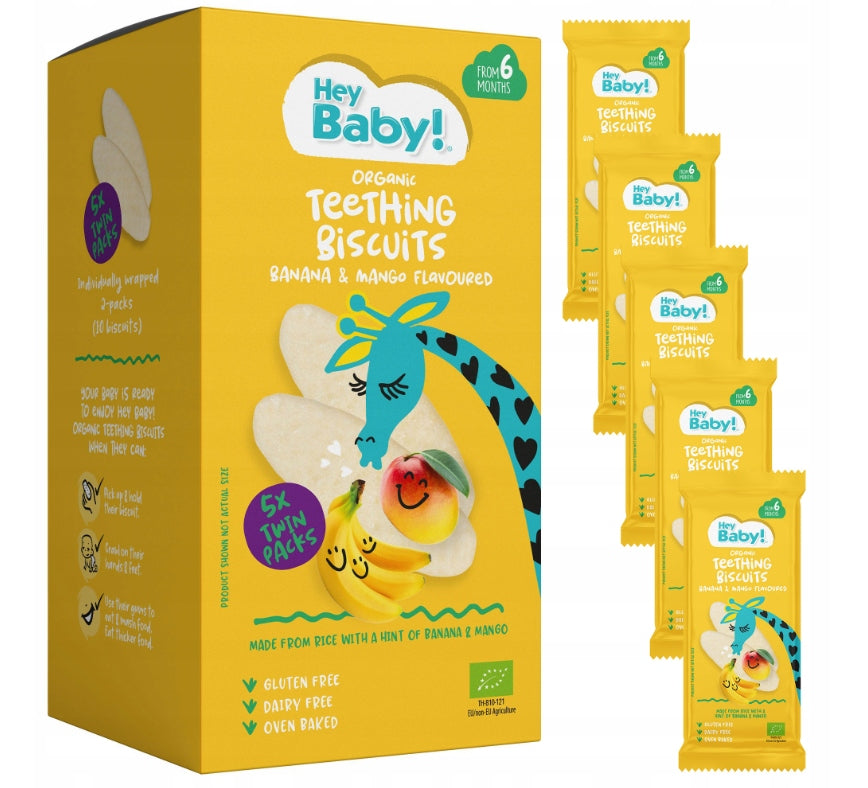 BISCUITS FOR TEETHING MANGO BANANA FROM 6 MONTHS BIO 21G