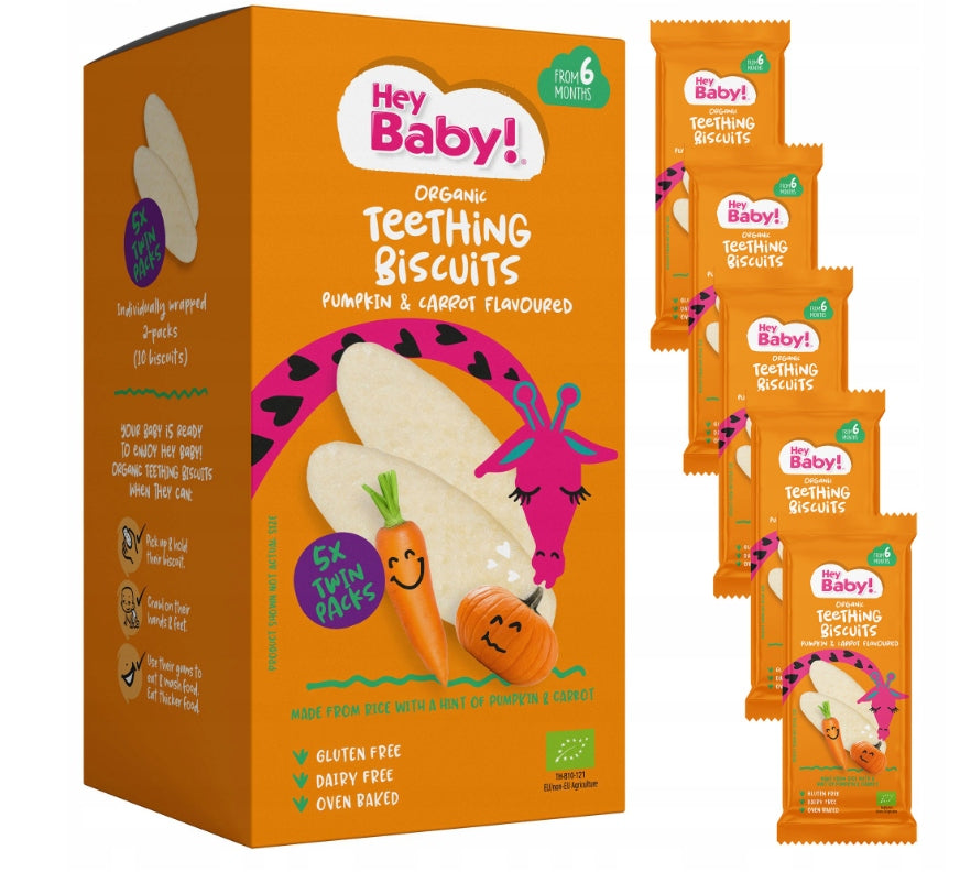 BISCUITS FOR TEETHING PUMPKIN CARROT FROM 6 MONTHS BIO 21G