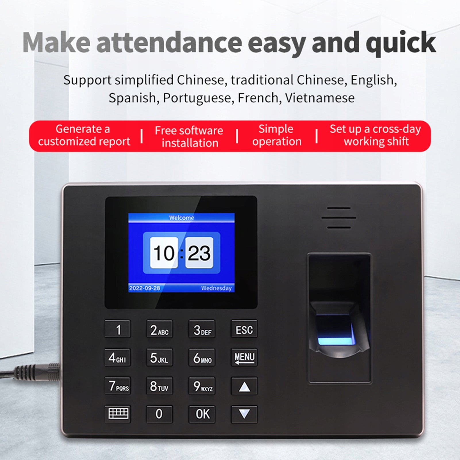 BISOFICE Intelligent working time recording machine based on imprint Printing technology other