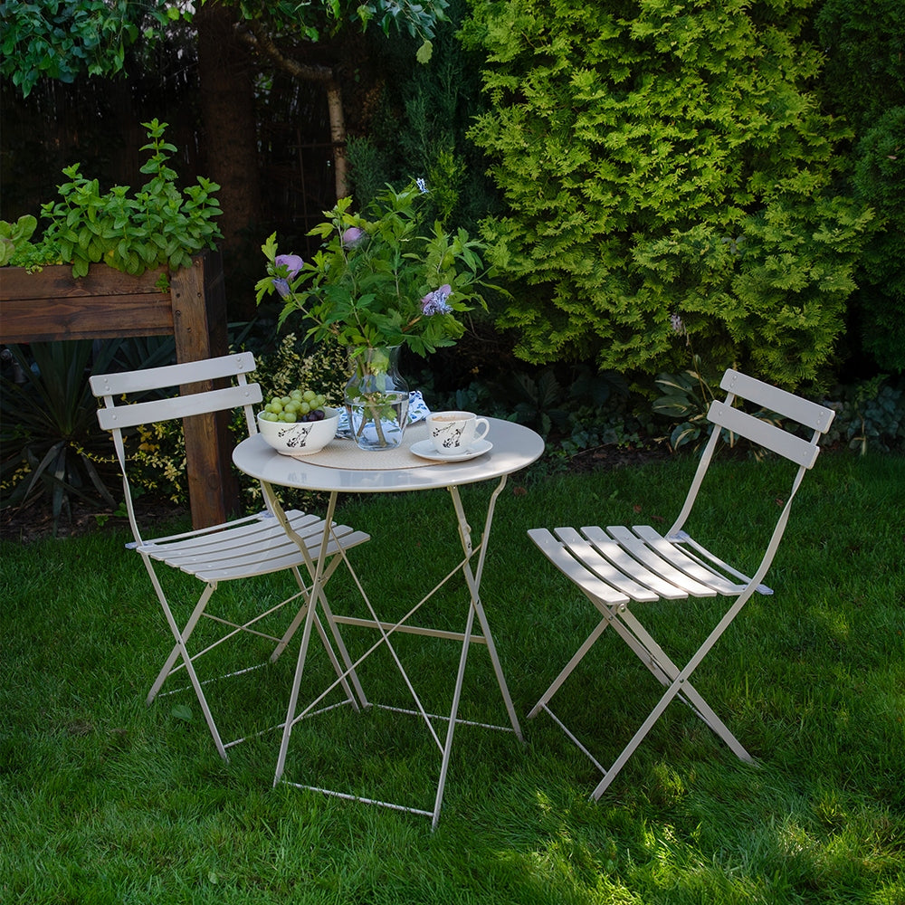 BISTRO furniture set beige table and chairs Packaging status original