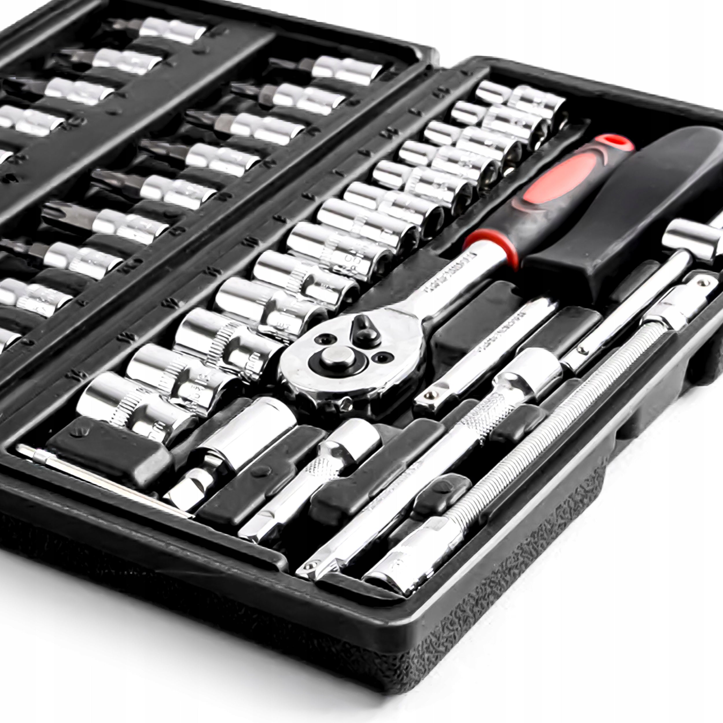 BIT SOCKET WRENCH SET RATCHET ADAPTERS SOCKET WRENCHES 47PCS Manufacturer code WALIZKA WARSZTATOWY ZESTAW NASADKI KLUCZ BITY