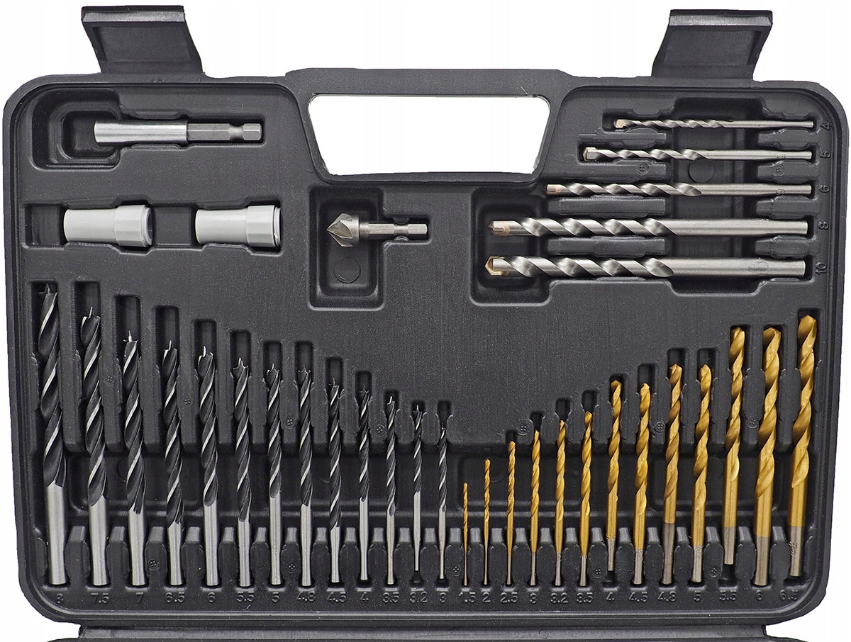 BITS DRILL BITS WOOD METAL CAPS DRILL BIT SET FOR SCREWDRIVER SUITCASE 109el Drill bit type drill bit set