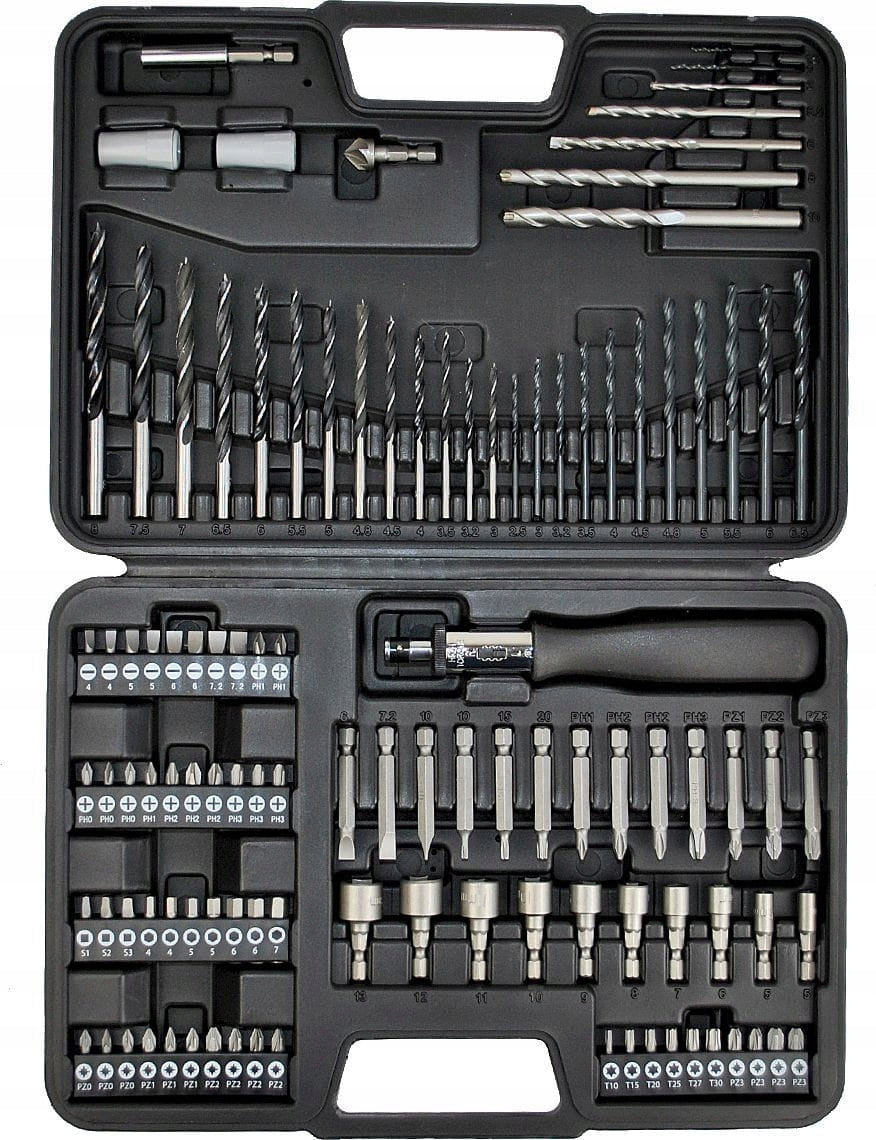 BITS DRILL BITS WOOD METAL CAPS DRILL BIT SET FOR SCREWDRIVER SUITCASE 109el Manufacturer code FT18109