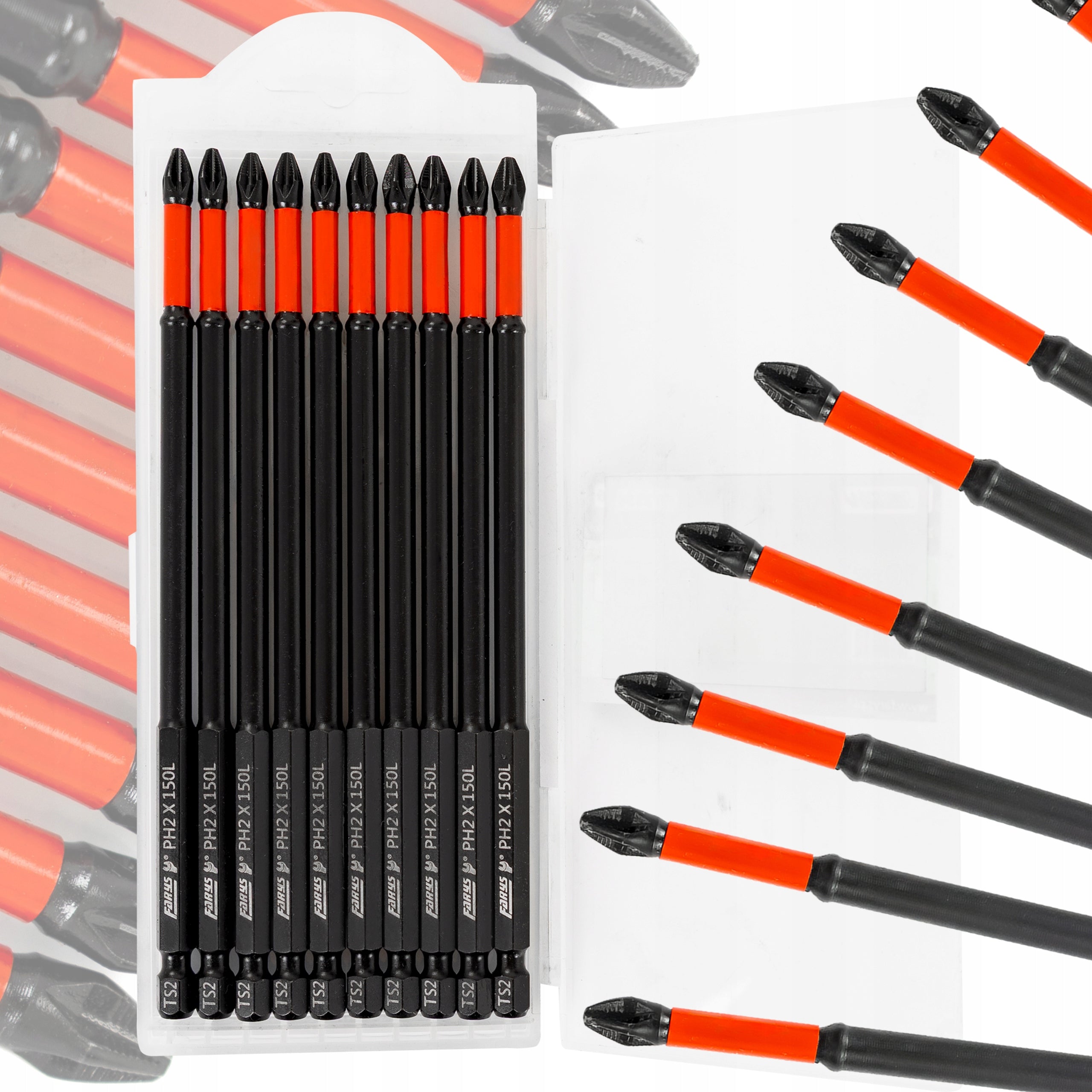 BITS PH2 150 mm MAGNETIC S2 10 PCS FOR LONG PROFESSIONAL SCREWDRIVER Manufacturer code FR2356