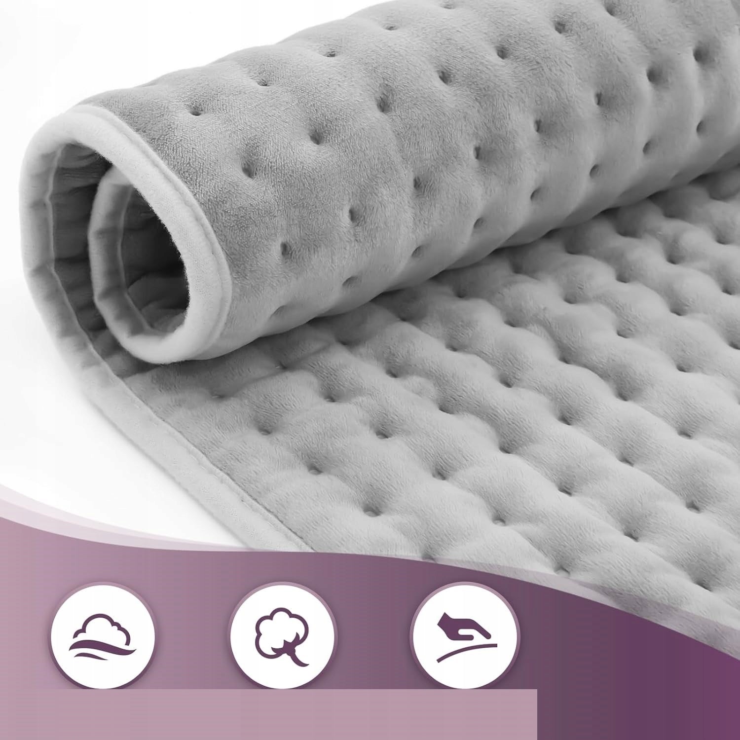 BJ577 ELECTRIC HEATING PAD 100X50CM 6 TEMPERATURE AND 4 TIMERS Medical device no