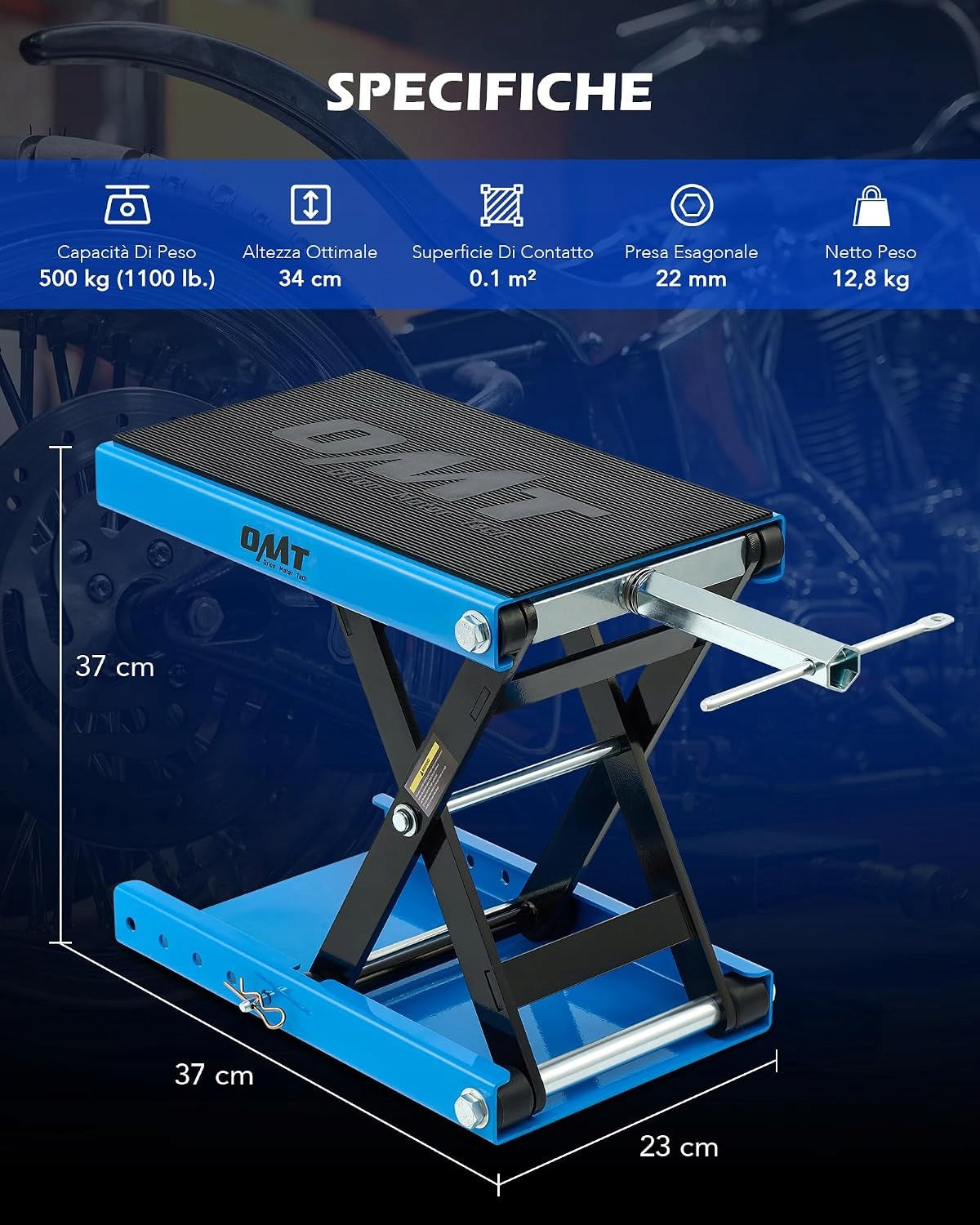 BJ777 Motorcycle Scissor Lift 500kg Orion Motor Tech Manufacturer code B0D7M9Y91Q