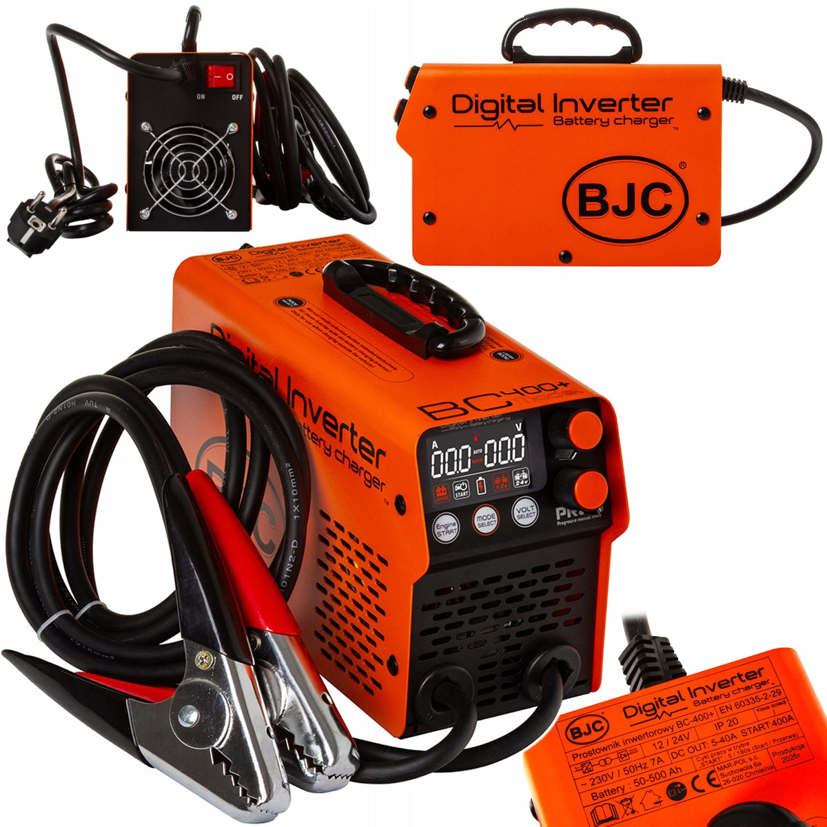 BJC PRO+ INVERTER RECTIFIER WITH BATTERY START 400A 12V 24V