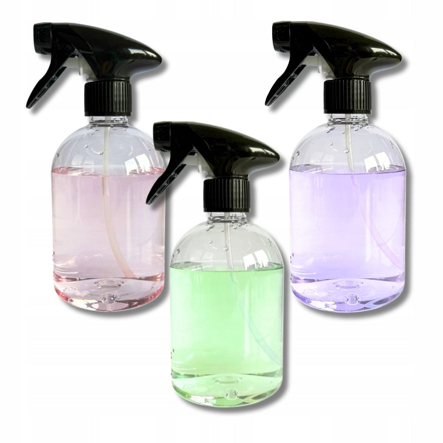 BLACK ATOMIZER BOTTLE Spray 500 ml PET for cleaning chemicals Manufacturer no brand