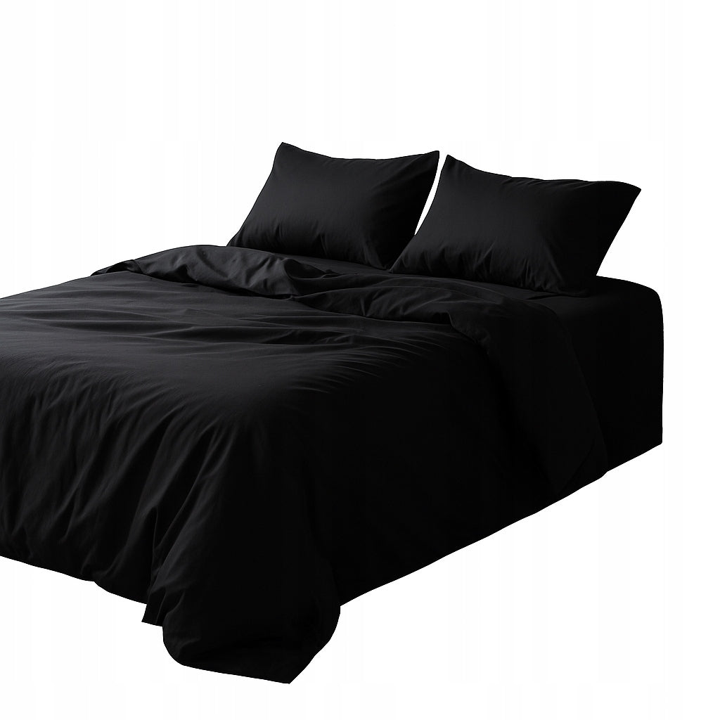 BLACK BEDDING 160X200 + Pillowcases 70x80 - Set Manufacturer PL Packaging status original